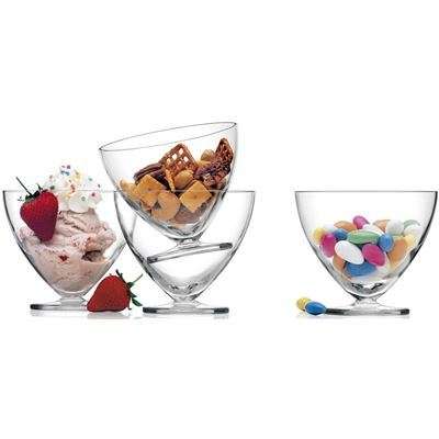 Luigi Bormioli Crystal Glass Dessert Bowls Set of 12