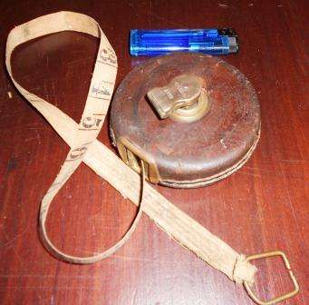Vintage Tape Measure - leather case