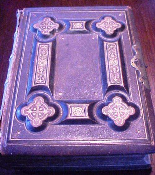 Vintage Rare Holly Bible - 1885