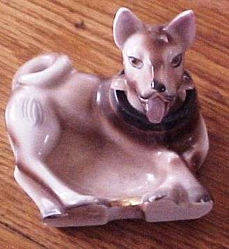 Art Deco lovely Ashtray with rocking Head