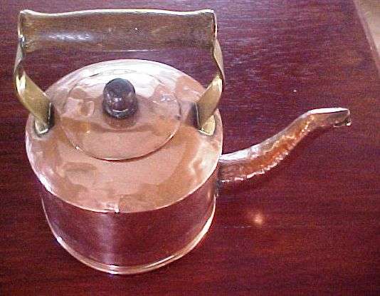 Brass & copper kettle