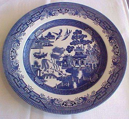 Dinner Plate Broadhust - Ironstone - Blue & White