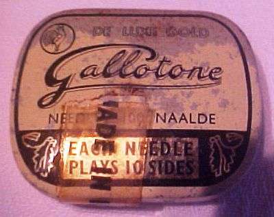 Antique Gramaphone Needles - Gallotone sealed tin