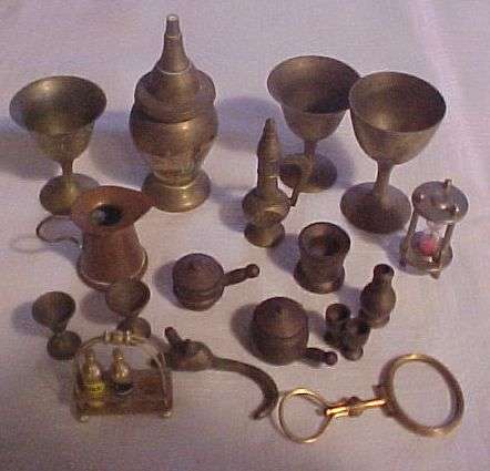 Brass & Copper Printers tray Ornaments - Lot