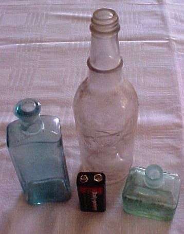 3 Antique bottles