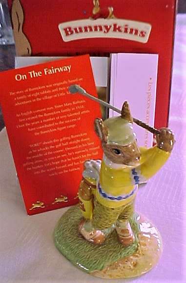 Royal Doulton " Bunnykins " -  DB 427 - On the Fairway In Original Box