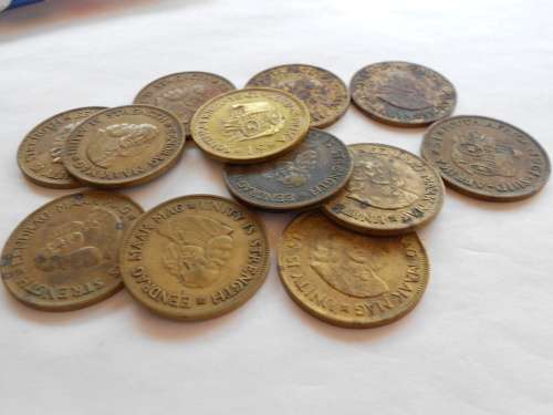12 x 1961 South Africa one cents