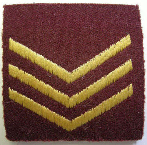 Medic Sergeant Rank Badge Embroidered w/ Velcro Backing Dinnes 2150