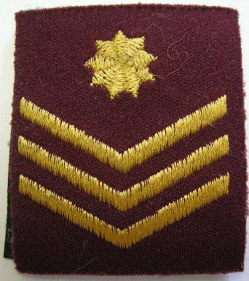 Medic Staff Sergeant Rank Badge Embroidered w/ Velcro Backing