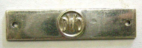 Full Size De Wet Decoration Ribbon Bar Marked Silver
