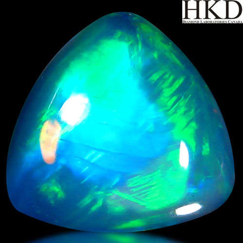 Details about  2.00 ct HKD Certified Lovely Cabochon Shape (10 x 10 mm) Rainbow Opal Gemstone