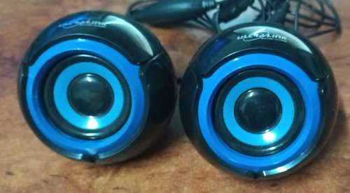 Usb speakers Usb powered Stereo jack and volume control