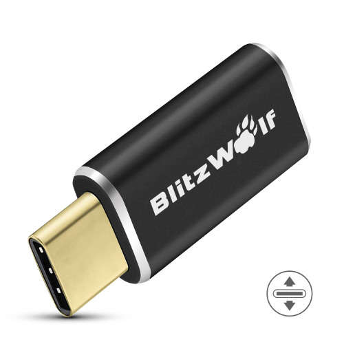 BlitzWolf® USB Type-C to Micro USB Adapter Type C Male to Micro USB Female Convert Connector