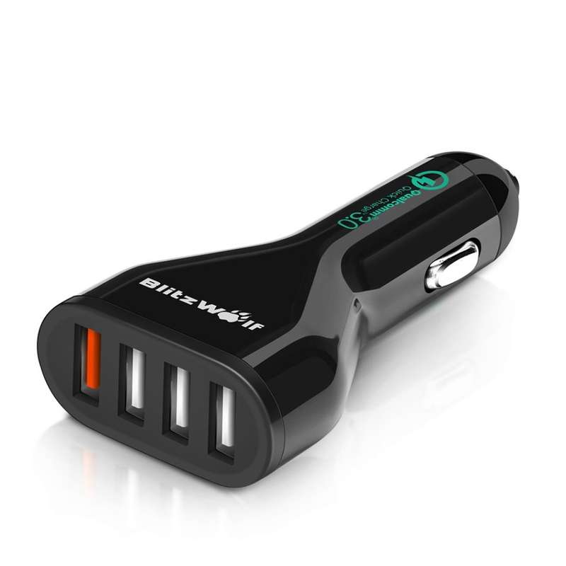 BlitzWolf® BW-C10 QC3.0 54W USB Car Charger with Power3S and Quick Charge 3.0