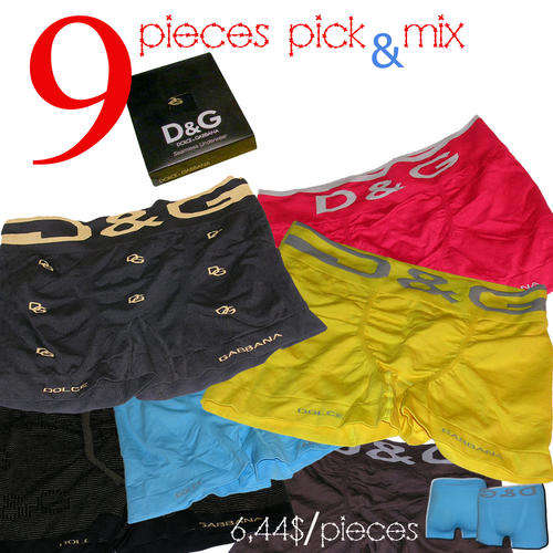 9 pairs of Dolce & Gabbana Boxer brief men's underwear. in D&G originial boxes, Pick and mix colors