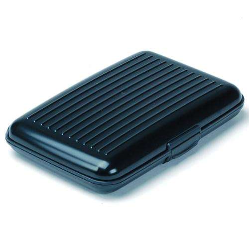 ALUMINIUM Security Credit Card Wallet - BLACK