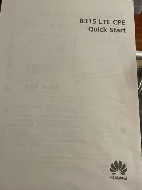 Huawei B315 LTE CPE