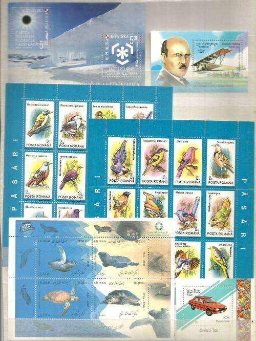 MIXED WORLD UN MOUNTED MINT MINI SHEETS