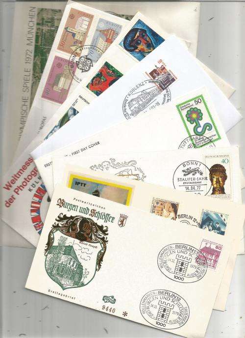 MIXED GERMANY  USED EVERYDAY COVERS & FDC