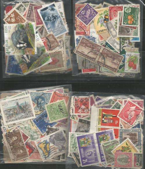 MIXED WORLD USED LOT IN PKTS. SOME DUPP.REF.7J