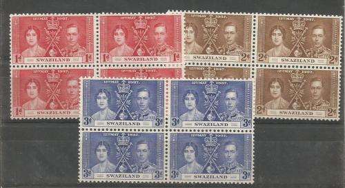SWAZILAND  UN MOUNTED MINT SET IN BLOCKS