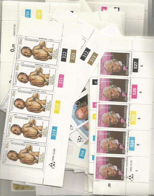 MIXED HOMELANDS   UN MOUNTED MINT  SETS  IN PKT, SOME DUPP., .90 .GS