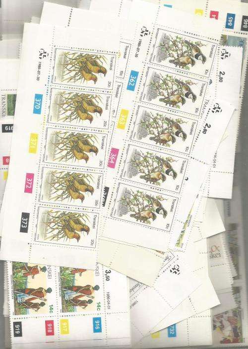 MIXED HOMELANDS   UN MOUNTED MINT  SETS  IN PKT, SOME DUPP., .160 .GS