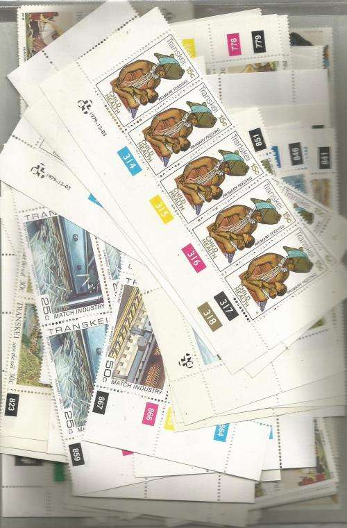 MIXED HOMELANDS   UN MOUNTED MINT  SETS  IN PKT, SOME DUPP., .140 .GS