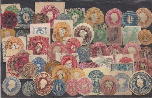 MIXED WORLD PRE-PAID STAMPS USED