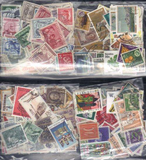 MIXED WORLD 12 USED LOT IN PKTS SOME DUPP.