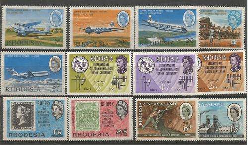 RHODESIA  MOSTLY UN MOUNTED MINT   LOT SOME SETS