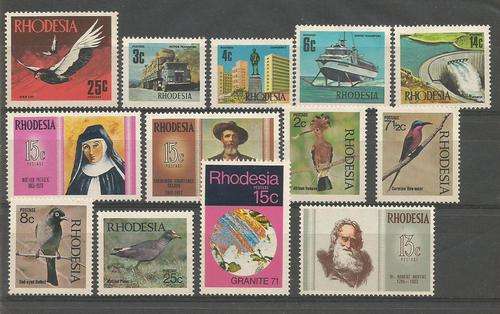 RHODESIA  MOSTLY UN MOUNTED MINT   LOT SOME SETS