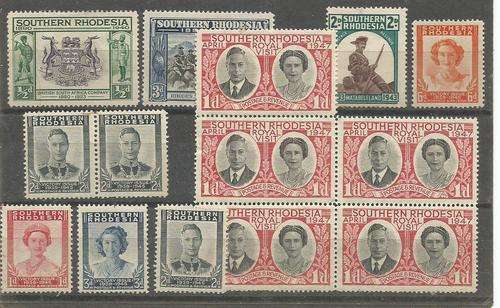 RHODESIA  MOSTLY UN MOUNTED MINT   LOT SOME SETS