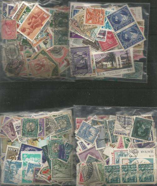 MIXED WORLD USED LOT IN PKTS.SOME DUPP.REF.71B
