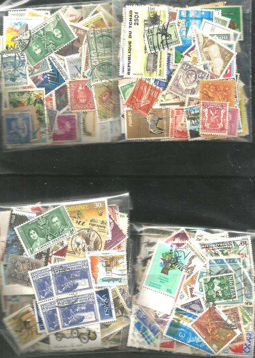 MIXED WORLD USED LOT IN PKTS.SOME DUPP.REF. 44