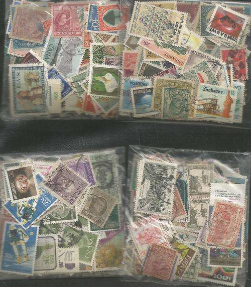 MIXED WORLD USED LOT IN PKTS.SOME DUPP.REF.15A