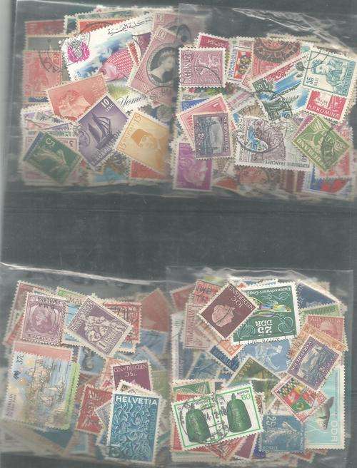 MIXED WORLD USED LOT IN PKTS.SOME DUPP.REF.880