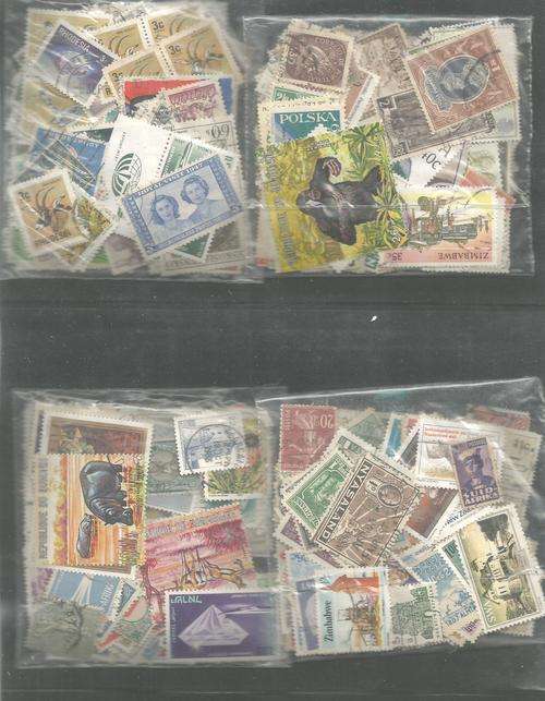 MIXED WORLD USED LOT IN PKTS.SOME DUPP.REF.40