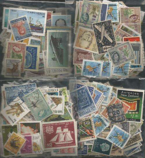 MIXED WORLD USED LOT IN PKTS.SOME DUPP.REF.560