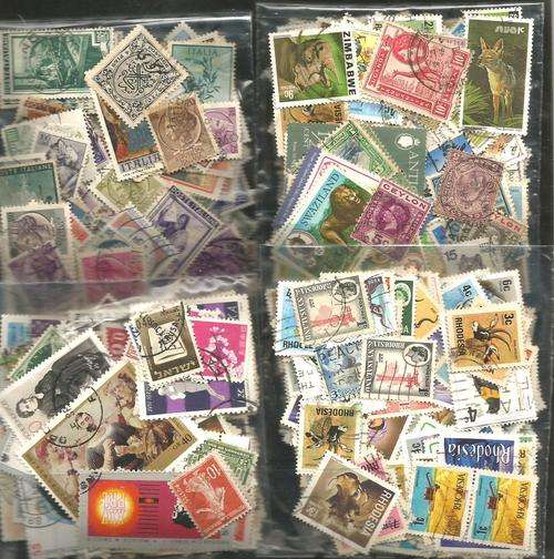 MIXED WORLD USED LOT IN PKTS.SOME DUPP.REF.88a
