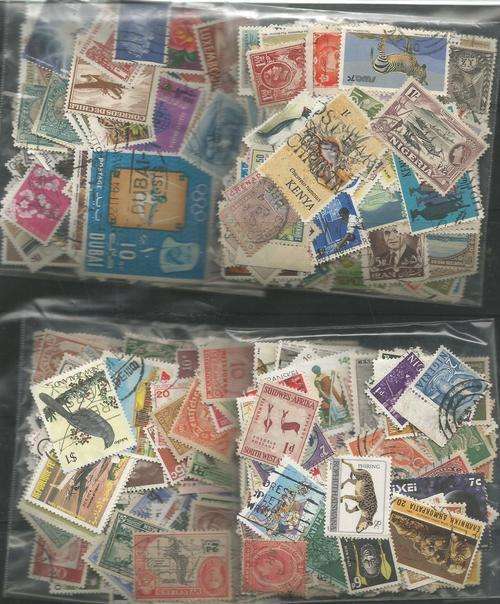 MIXED WORLD USED LOT IN PKTS.SOME DUPP.REF.14