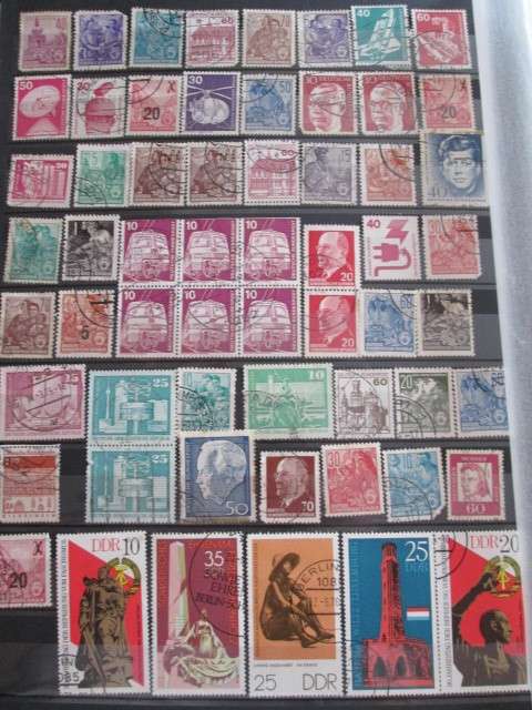 PAGE OF PREVIOUSLY HINGED STAMPS-GERMANY