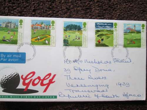 GREAT BRITAIN-GOLF- FIRST DAY COVER