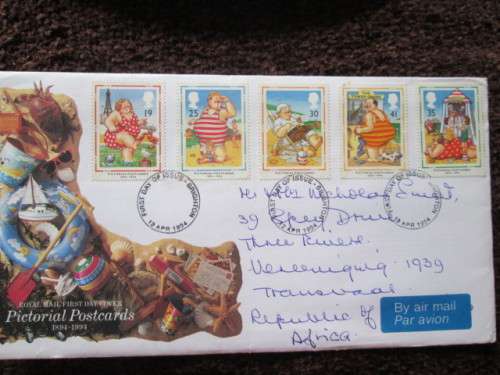 GREAT BRITAIN-PICTORIAL POSTCARDS-FIRST DAY COVER