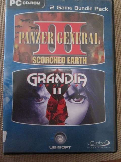 PC CD-ROM 2 GAME PACK- PANZER GENERAL/ GRANDIA II