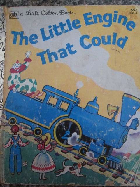 LITTLE GOLDEN BOOK THE LITTLE ENGINE THAT COULD BACK COVER TORN SEE MORE
