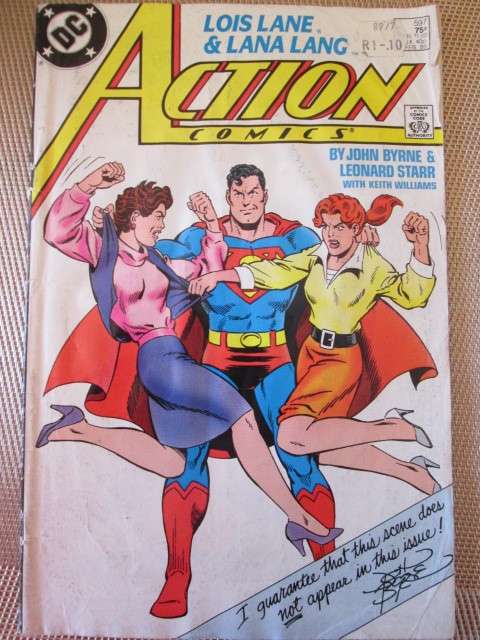 DC COMIC ACTION COMICS- SUERMAN-LOIS LANE & LANA LANG 1988