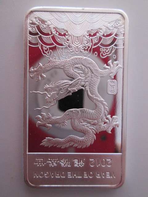 LOVELY ORIENTAL DRAGON-  (.999FINE SILVER CLAD) 1/2 TROY OUNCE COLLECTORS PIECE