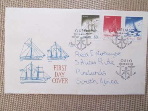 FIRST DAY COVER NORWAY - ships