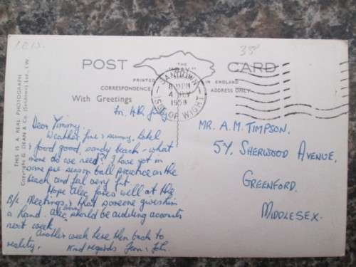 VINTAGE - POSTCARD- BATTERY GARDENS